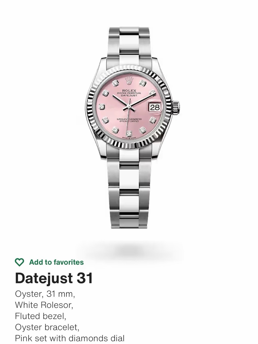Rolex Datejust 31